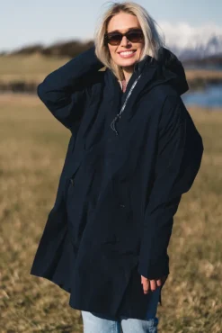 Aalesund Poncho Dark Navy