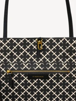 Abi Printed Tote Bag Black