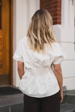 Adamma Poplin Blouse White