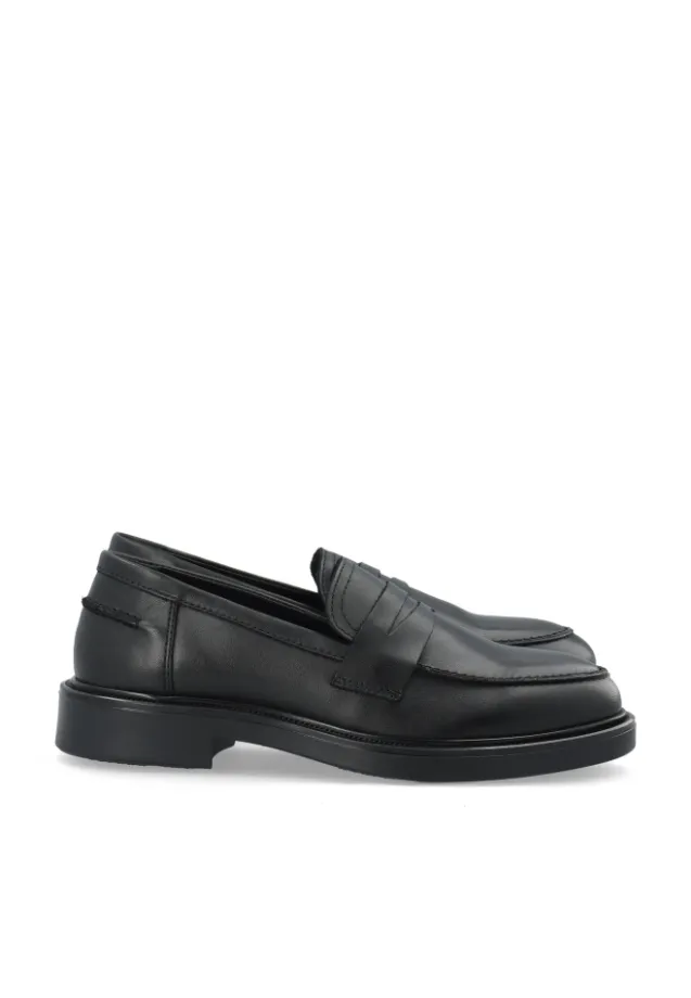 Adda Penny Loafer Smooth Leather Black