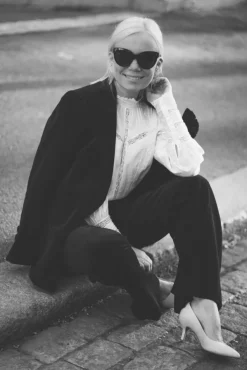 Aime Velvet Pants Black
