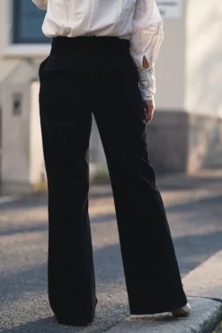 Aime Velvet Pants Black