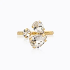 Alisia Ring Gold Crystal