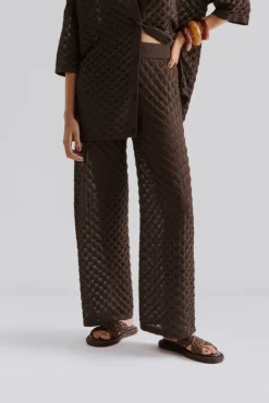 Alissa Knitted Pants Chocolate