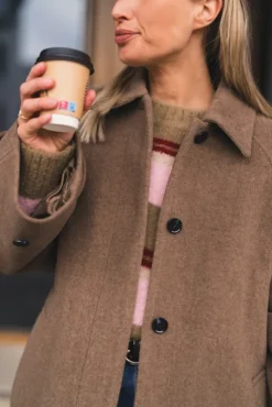 Alma Coat 14895 Camel