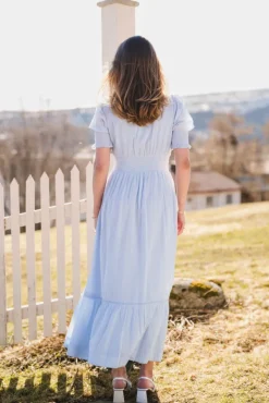 Alvina S Voile Dress Light Blue
