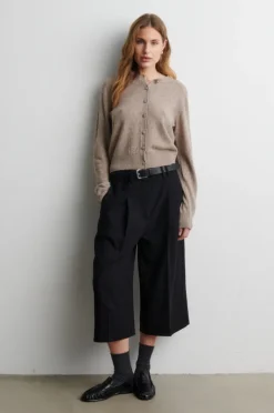 Amala Knit Cardigan Mid Brown Melange