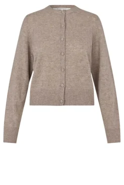 Amala Knit Cardigan Mid Brown Melange