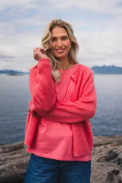 Amalie Cardigan Tea Rose