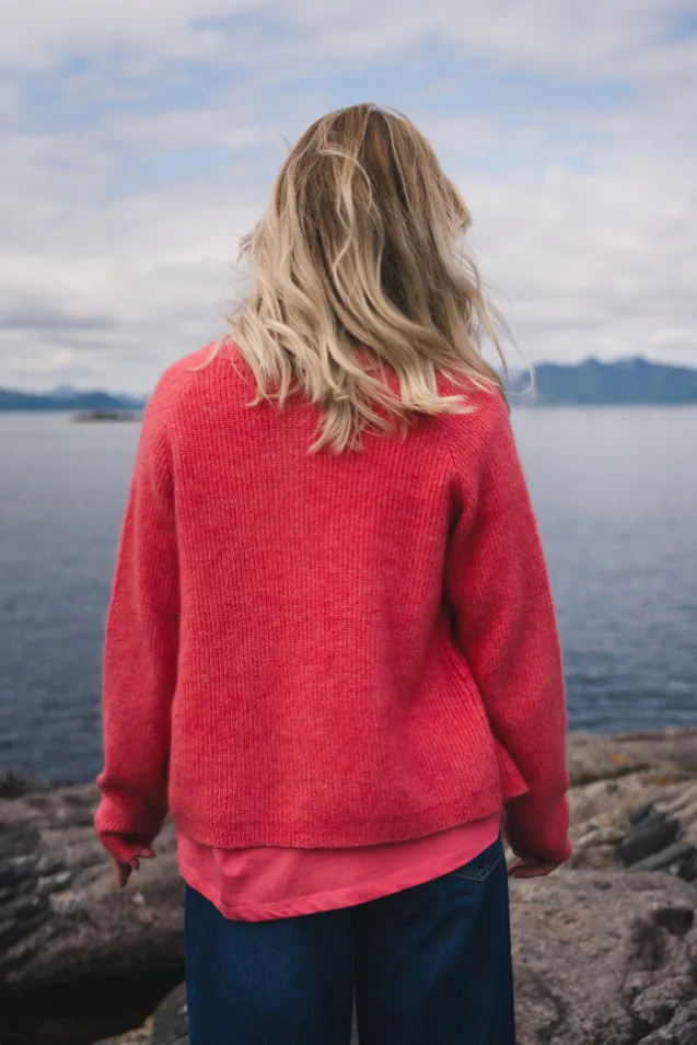 Amalie Cardigan Tea Rose