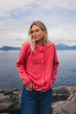 Amalie Cardigan Tea Rose