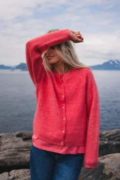 Amalie Cardigan Tea Rose