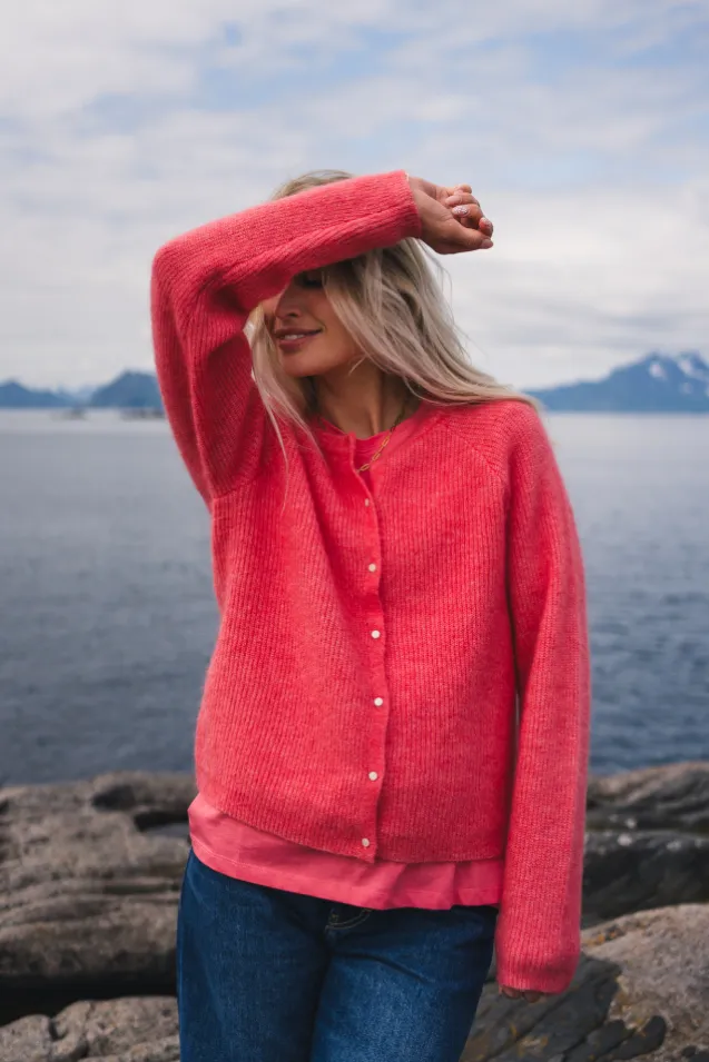 Amalie Cardigan Tea Rose
