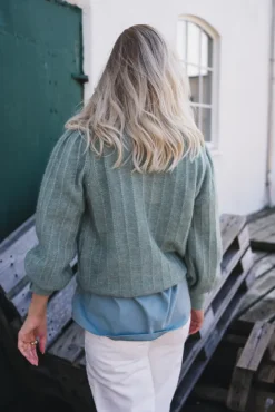 Amalie Puff Pullover Chinois Green