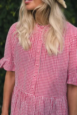 Ambrosia Short SS Red Check