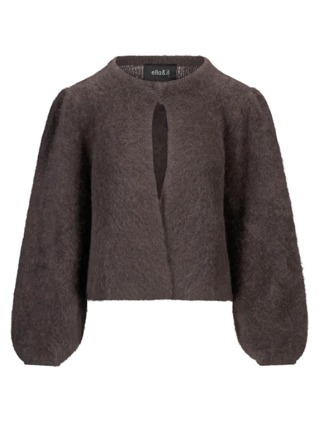 Amelia Chunky Cardigan Dark Brown