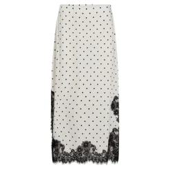 Ameli Dot Lace Skirt Offwhite