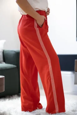 Amira Crease Pant Red
