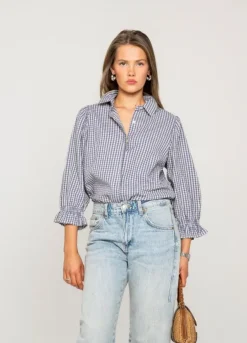 Amy Blouse Misty Blue