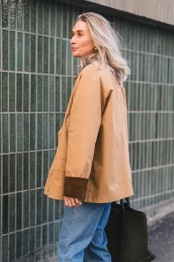 Anastacia Cord Jacket Dark Tan