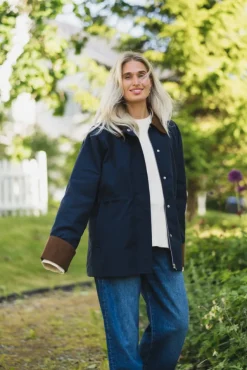 Anca LS Parka Jacket Navy Blazer