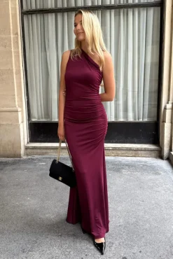 Andreaic Maxi Dress Bordeaux