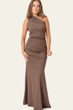 Andreaic Maxi Dress Dark Brown