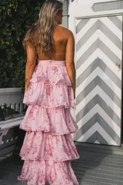 Angeline Maxi Dress Blush Bloom