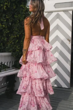 Angeline Maxi Dress Blush Bloom