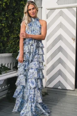 Angel Maxi Halterneck Midnight Bloom