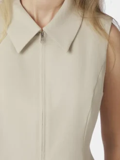 Annabella Structure Waistcoat Creme