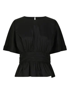 Annegret Poplin Blouse Black