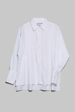 Anne Striped Satin Stripe White/Navy