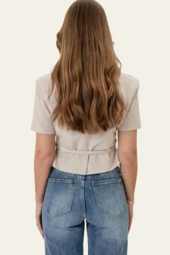 Annieic Tee Blazer Beige