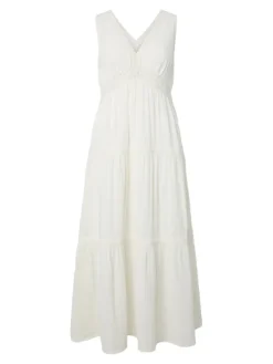 Anni LS Ankle Dress Star White