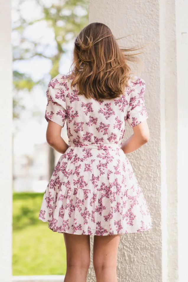 Annitas Starling Flower Dress Fuchsia