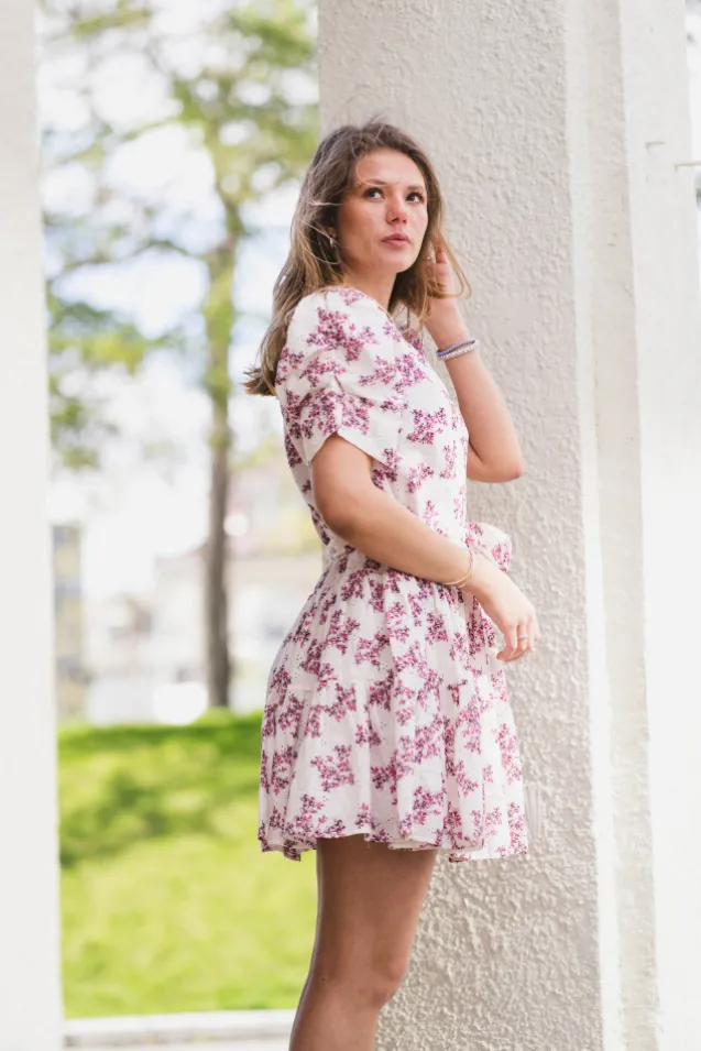 Annitas Starling Flower Dress Fuchsia
