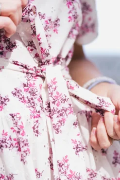 Annitas Starling Flower Dress Fuchsia