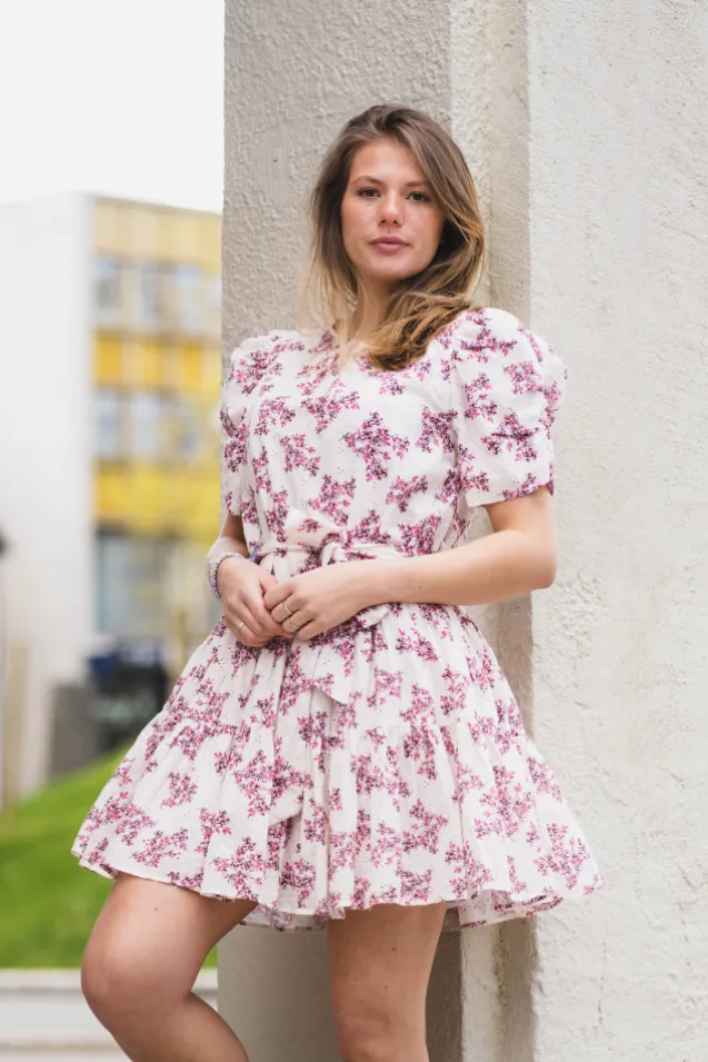 Annitas Starling Flower Dress Fuchsia