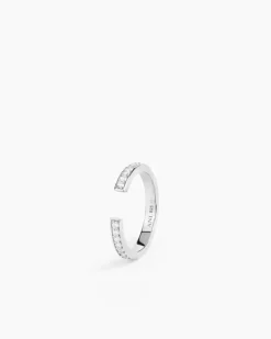 Aperto Pavé Ring Silver