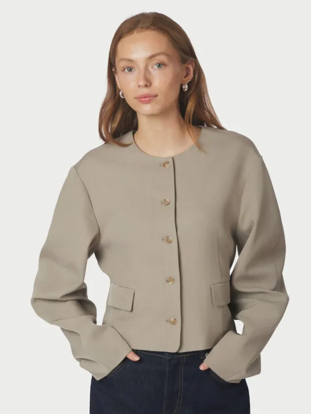 Aranti Structure Curve Jacket Warm Grey