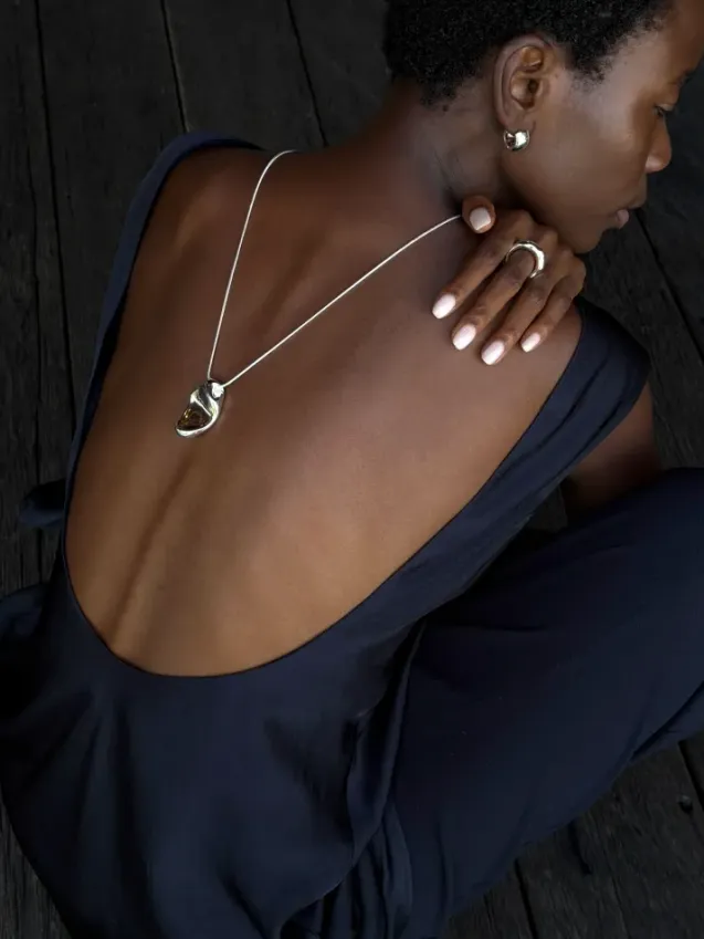 Arc Necklace Silver
