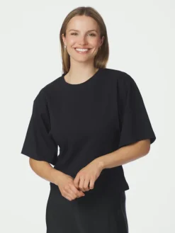 Asha Boxy Tee Navy