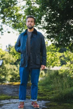 Ashby Wax Jacket Navy