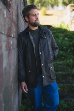 Ashby Wax Jacket Olive