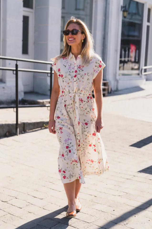 Asina CS Midi Belt Dress Pristine Botalia