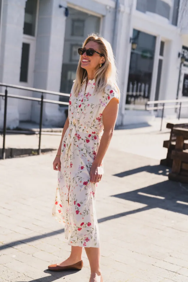 Asina CS Midi Belt Dress Pristine Botalia