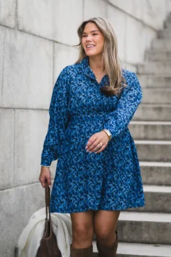 Astrid Dress Blue Iolite Flower