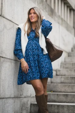 Astrid Dress Blue Iolite Flower