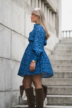 Astrid Dress Blue Iolite Flower